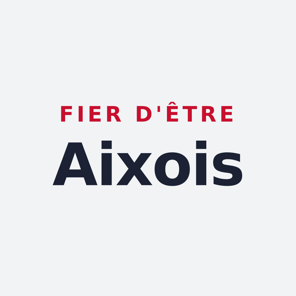 Poster « Fier d'être Aixois » — design pour Aixe-sur-Vienne