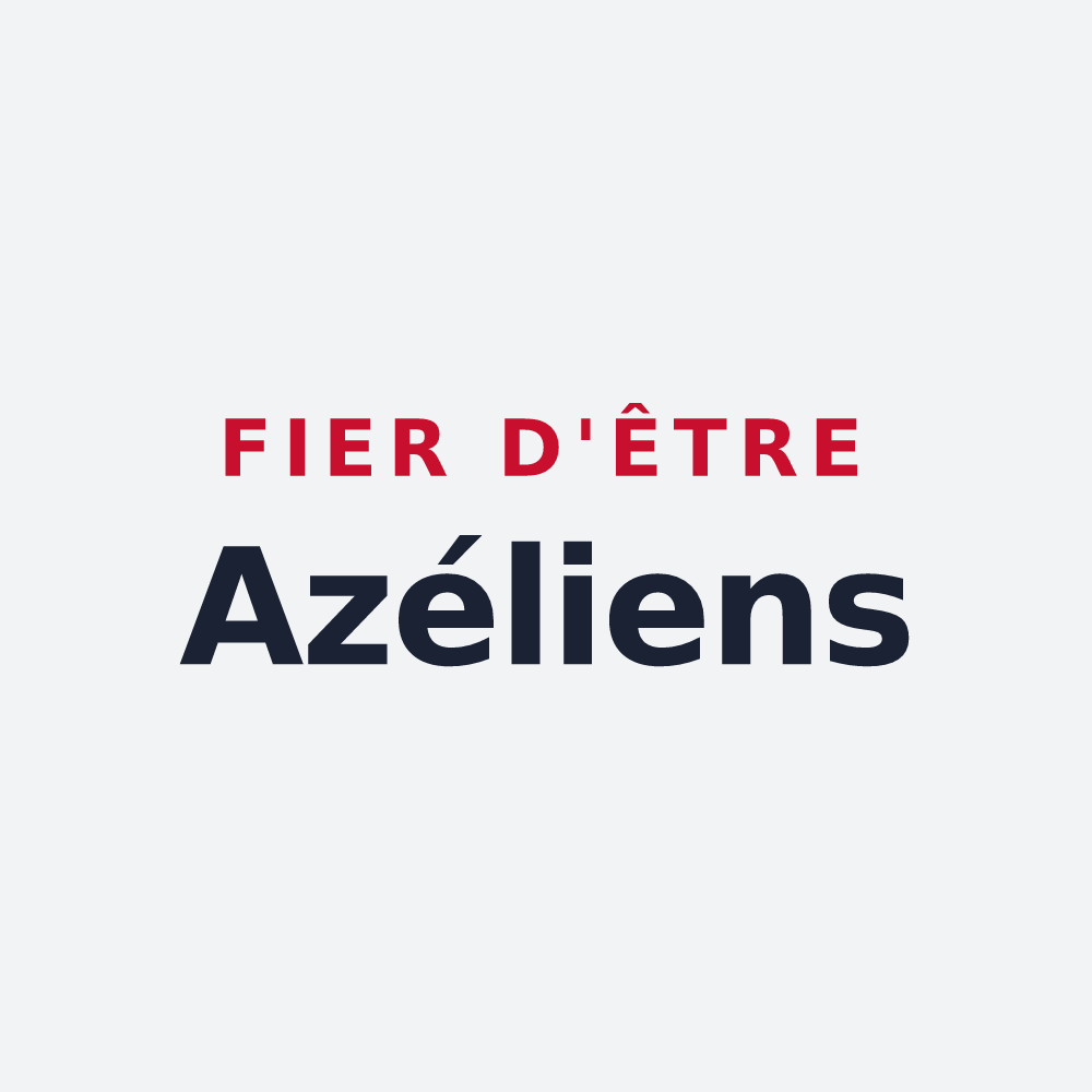 Poster « Fier d'être Azéliens » — design pour Aize