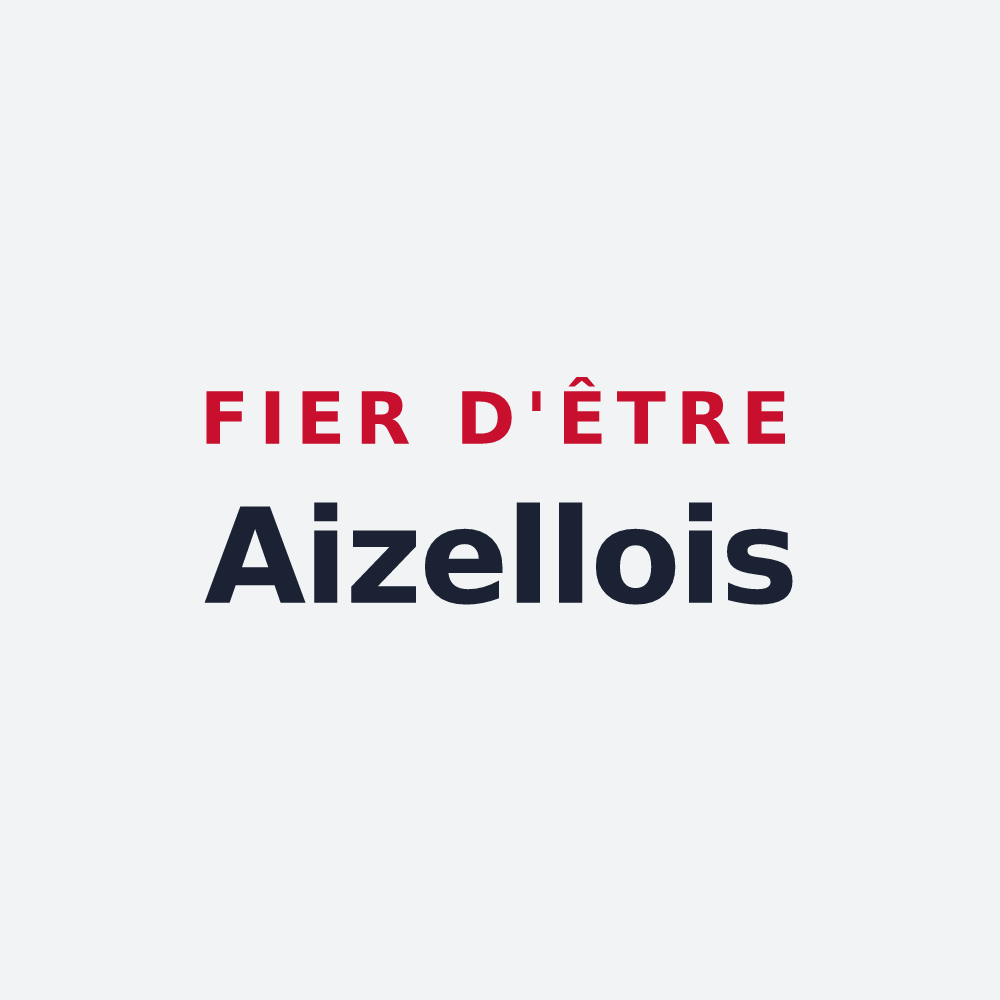 Poster « Fier d'être Aizellois » — design pour Aizelles