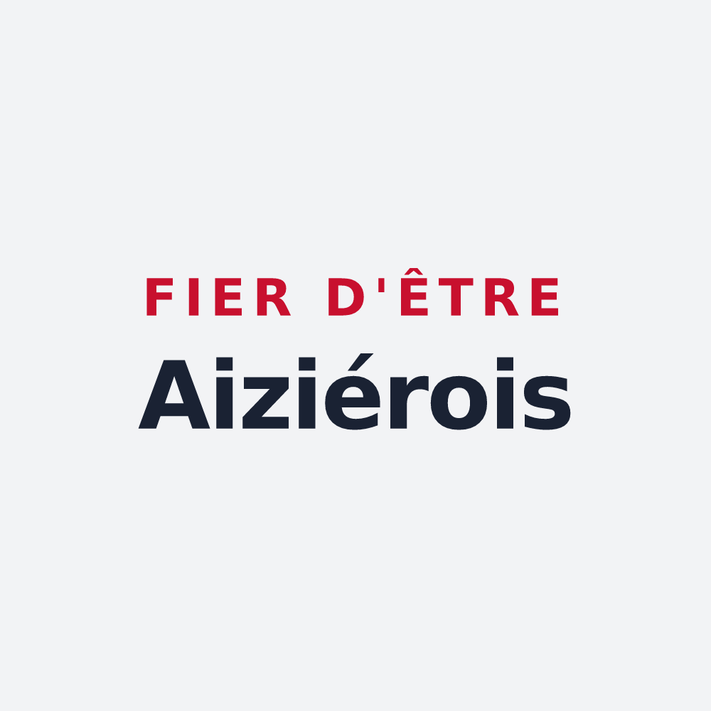 Poster « Fier d'être Aiziérois » — design pour Aizier