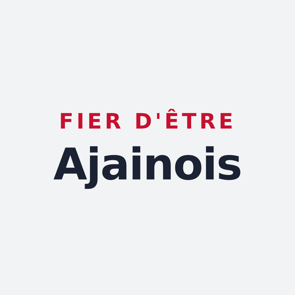 Poster « Fier d'être Ajainois » — design pour Ajain
