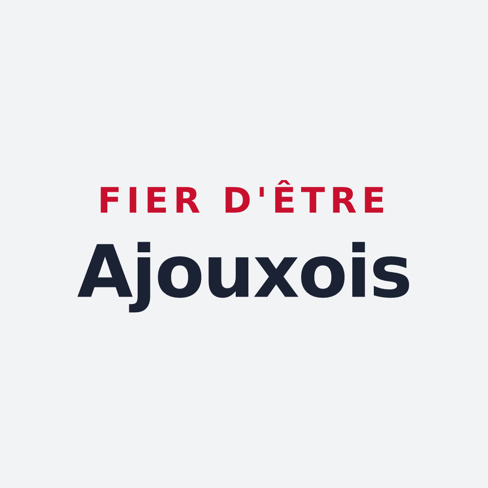 Poster « Fier d'être Ajouxois » — design pour Ajoux