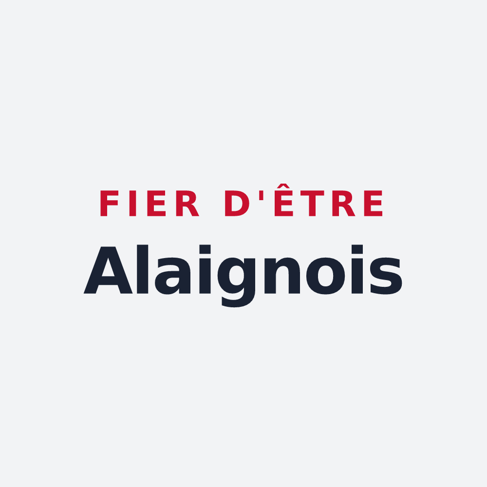 Poster « Fier d'être Alaignois » — design pour Alaigne