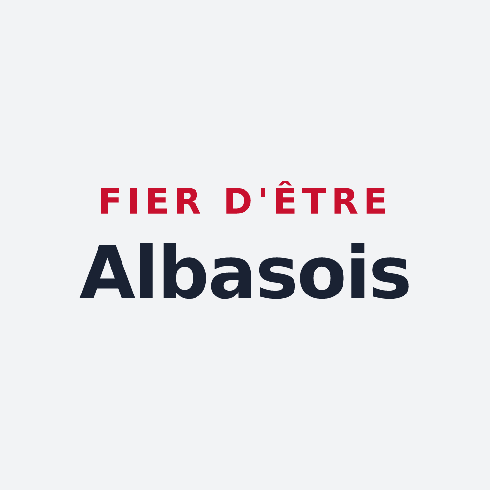 Poster « Fier d'être Albasois » — design pour Albas