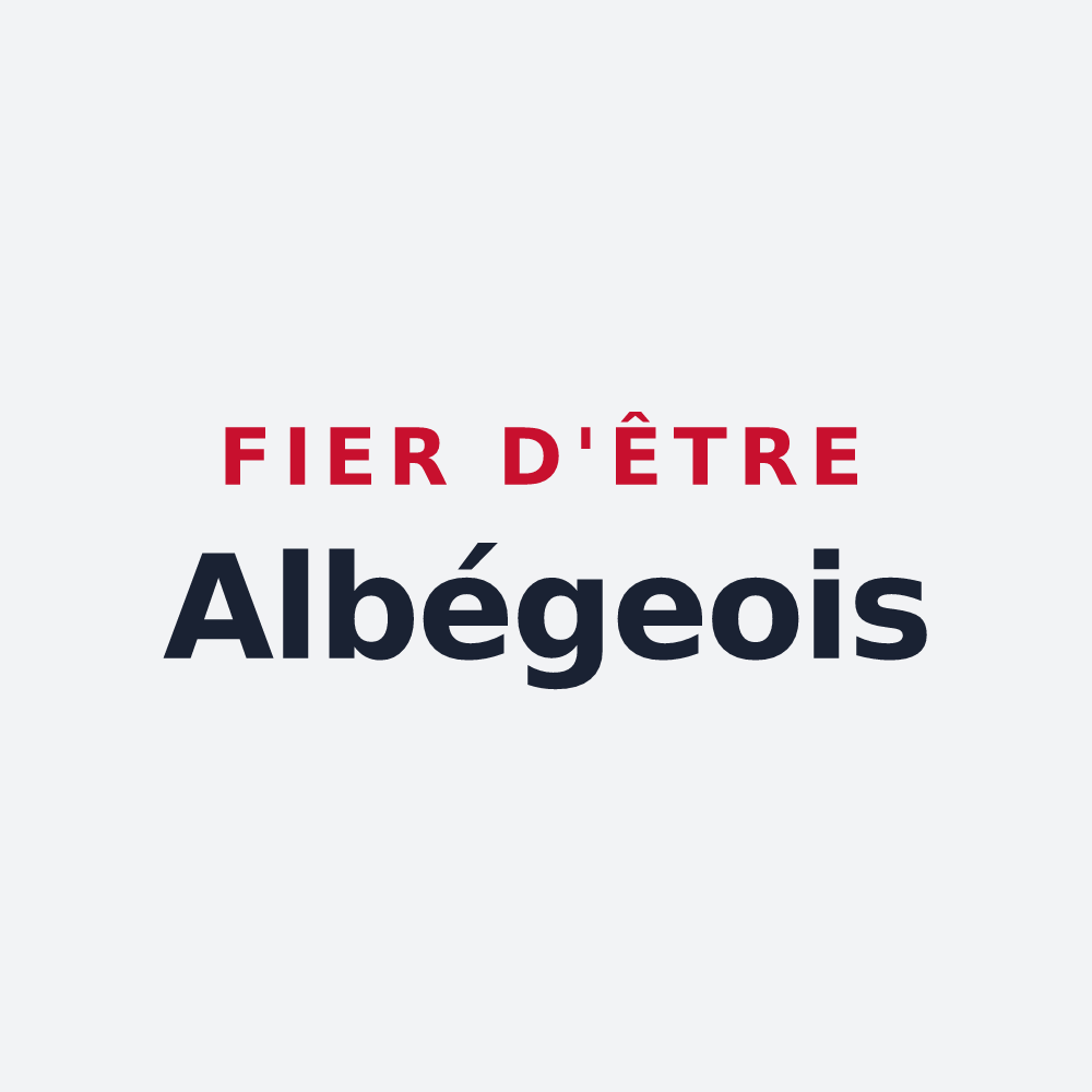 Poster « Fier d'être Albégeois » — design pour Albé