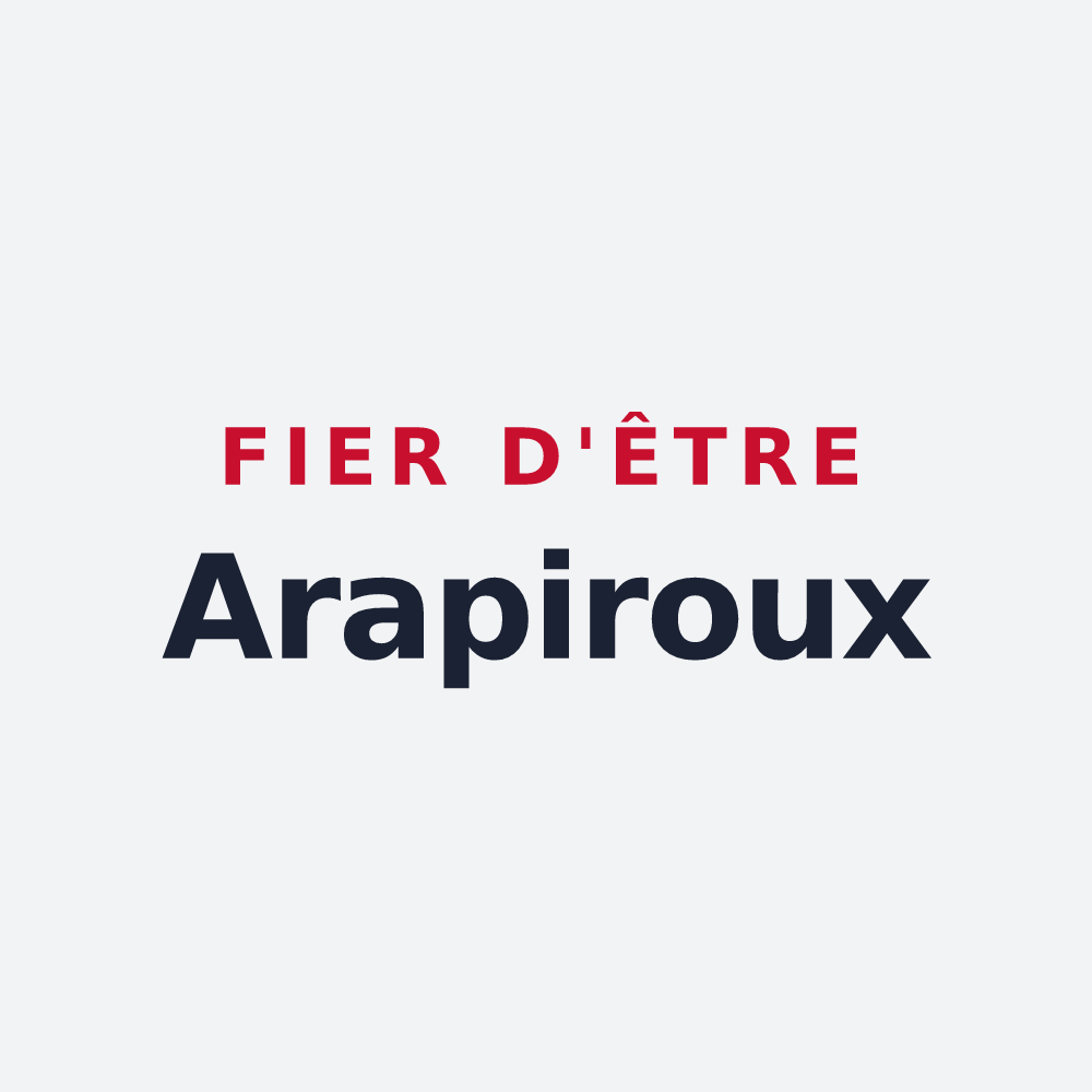 Poster « Fier d'être Arapiroux » — design pour Albepierre-Bredons
