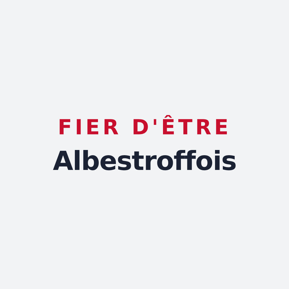 Poster « Fier d'être Albestroffois » — design pour Albestroff
