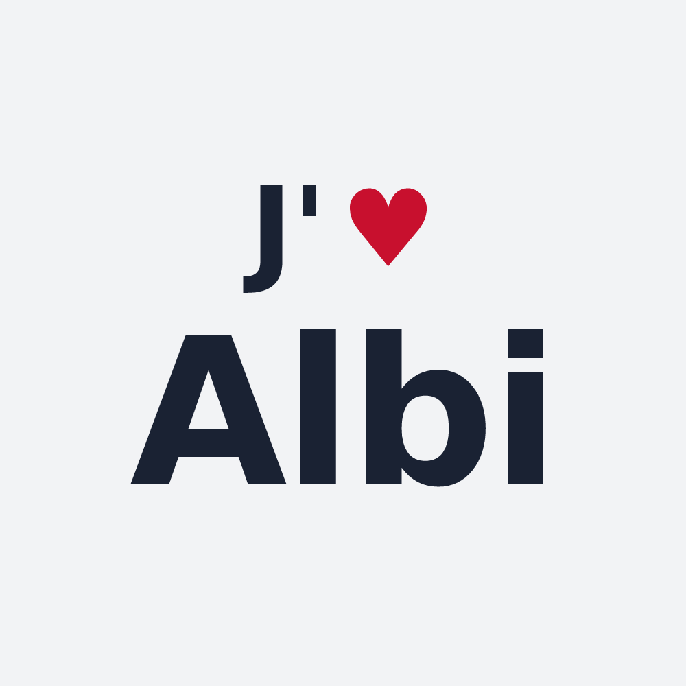 Poster personnalisé Albi — design J'aime Albi