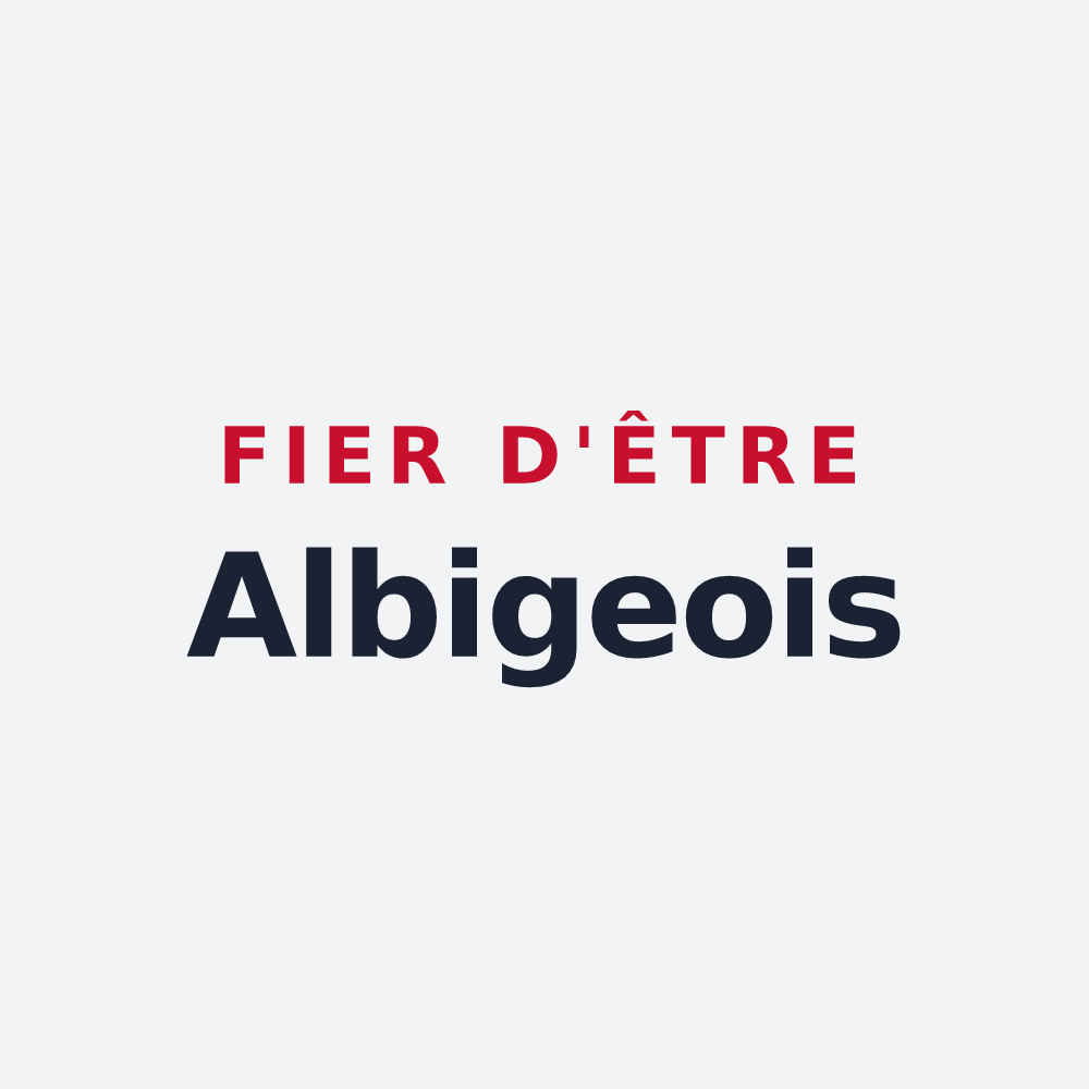 Poster « Fier d'être Albigeois » — design pour Albi