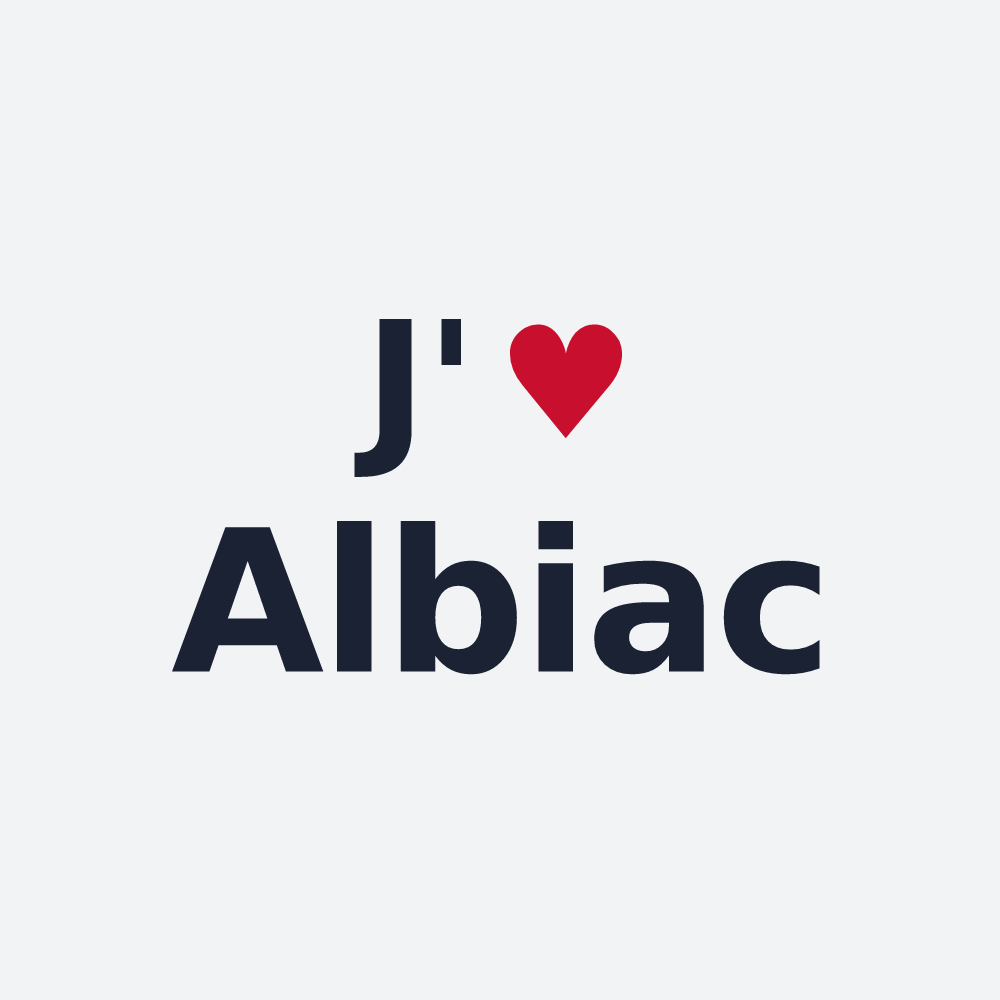 Poster personnalisé Albiac — design J'aime Albiac