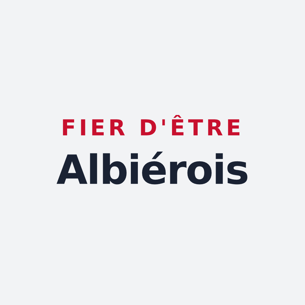 Poster « Fier d'être Albiérois » — design pour Albières