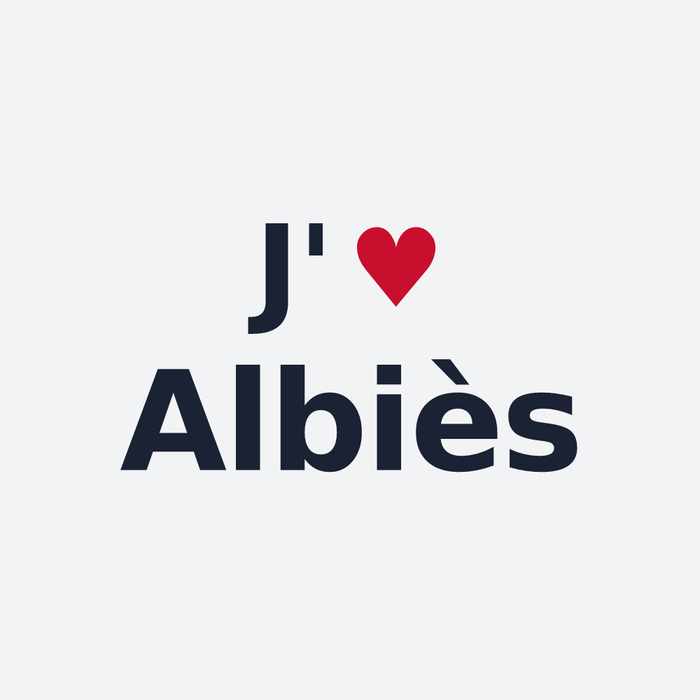 Poster personnalisé Albiès — design J'aime Albiès