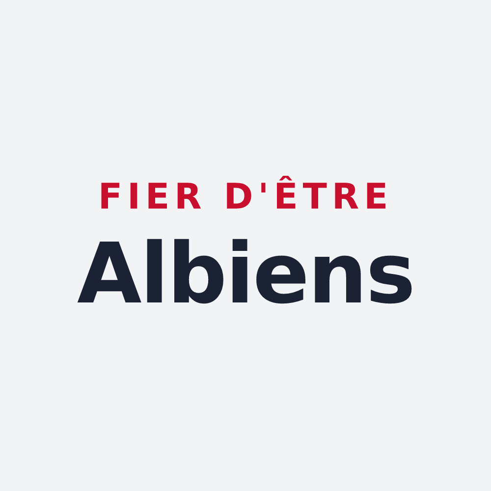 Poster « Fier d'être Albiens » — design pour Albiez-Montrond