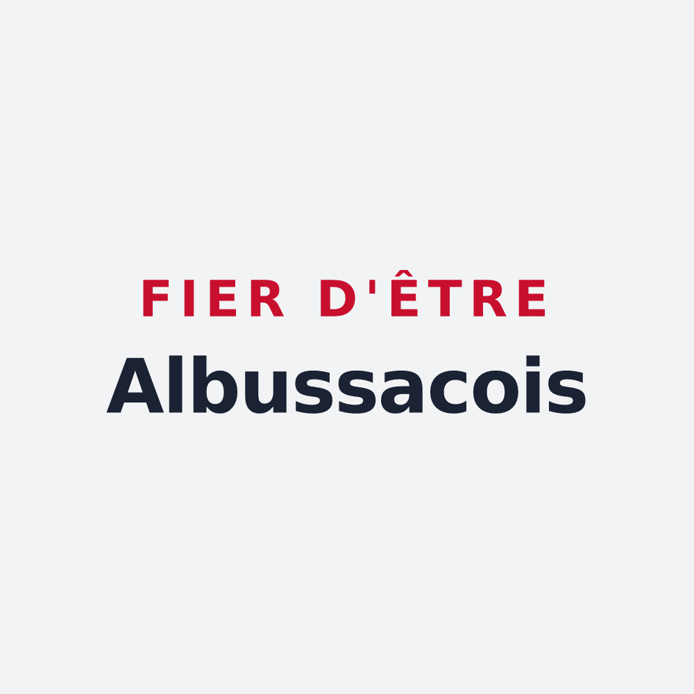 Poster « Fier d'être Albussacois » — design pour Albussac