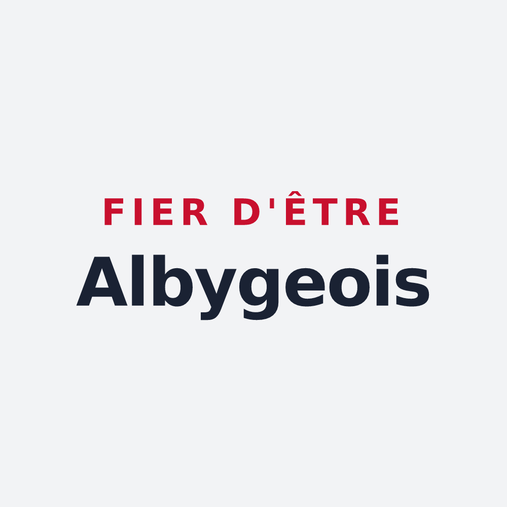 Poster « Fier d'être Albygeois » — design pour Alby-sur-Chéran
