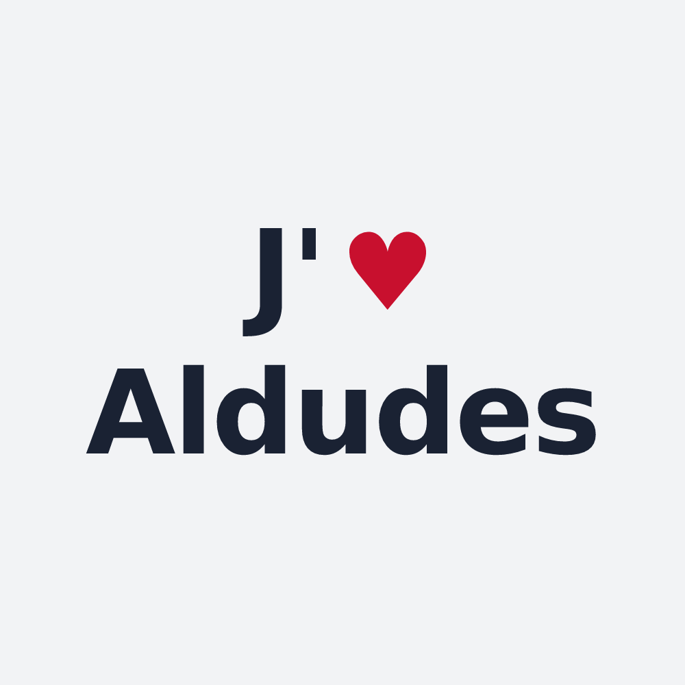 Poster personnalisé Aldudes — design J'aime Aldudes