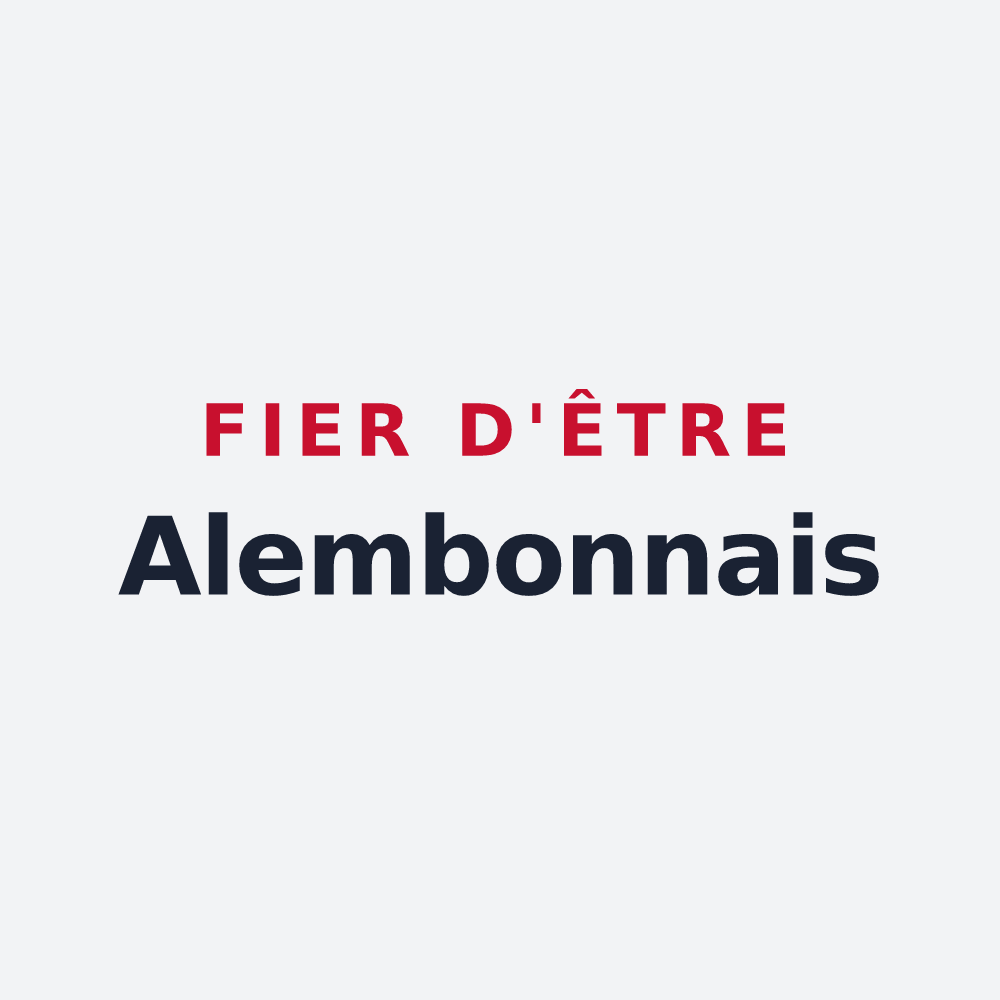 Poster « Fier d'être Alembonnais » — design pour Alembon