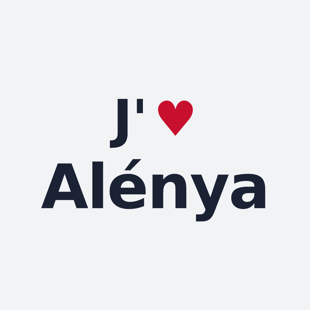 Poster personnalisé Alénya — design J'aime Alénya