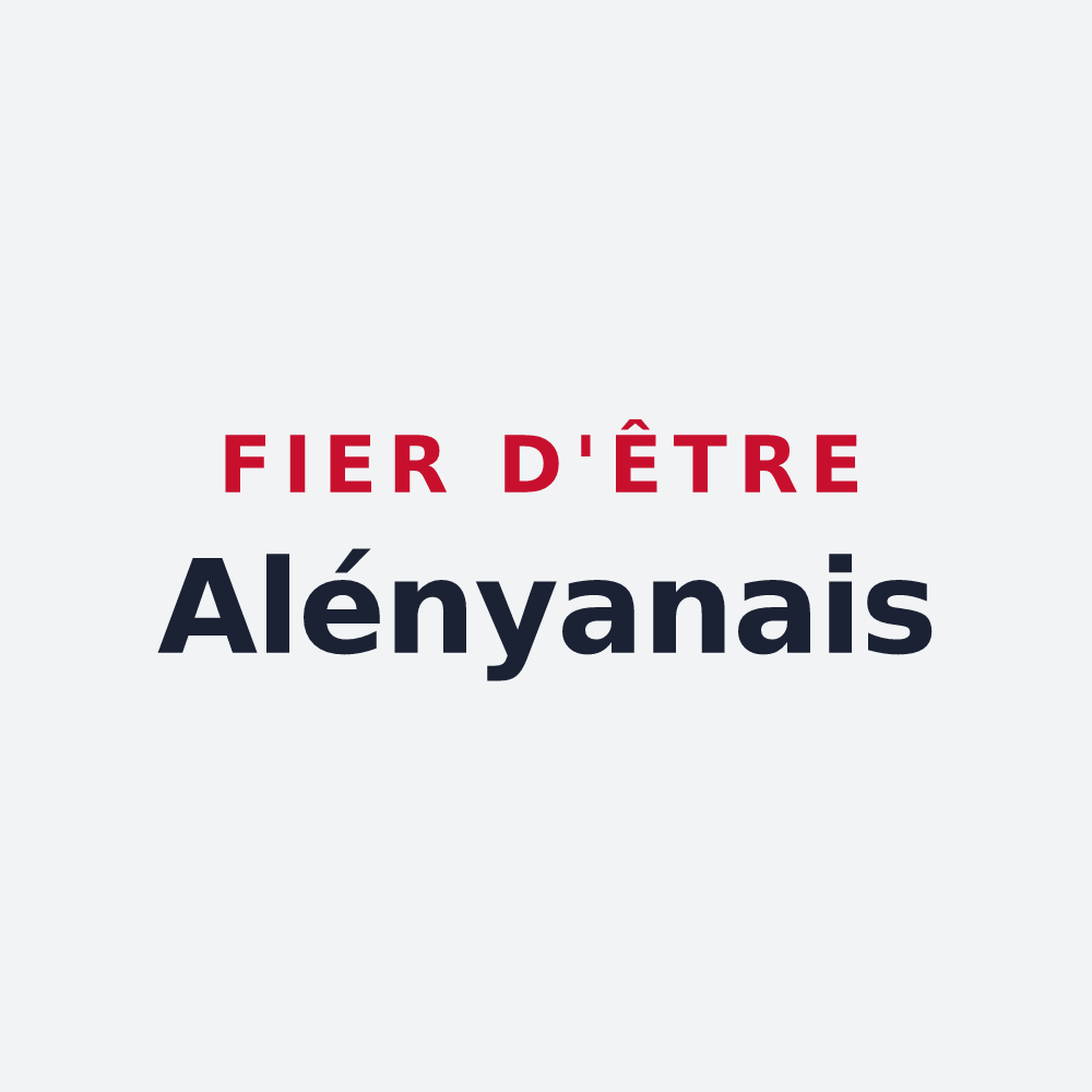 Poster « Fier d'être Alényanais » — design pour Alénya