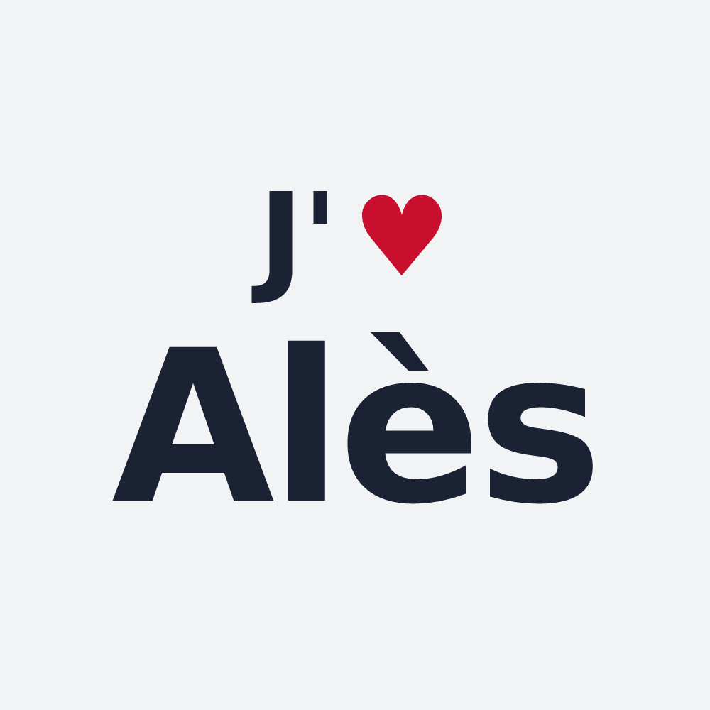 Poster personnalisé Alès — design J'aime Alès