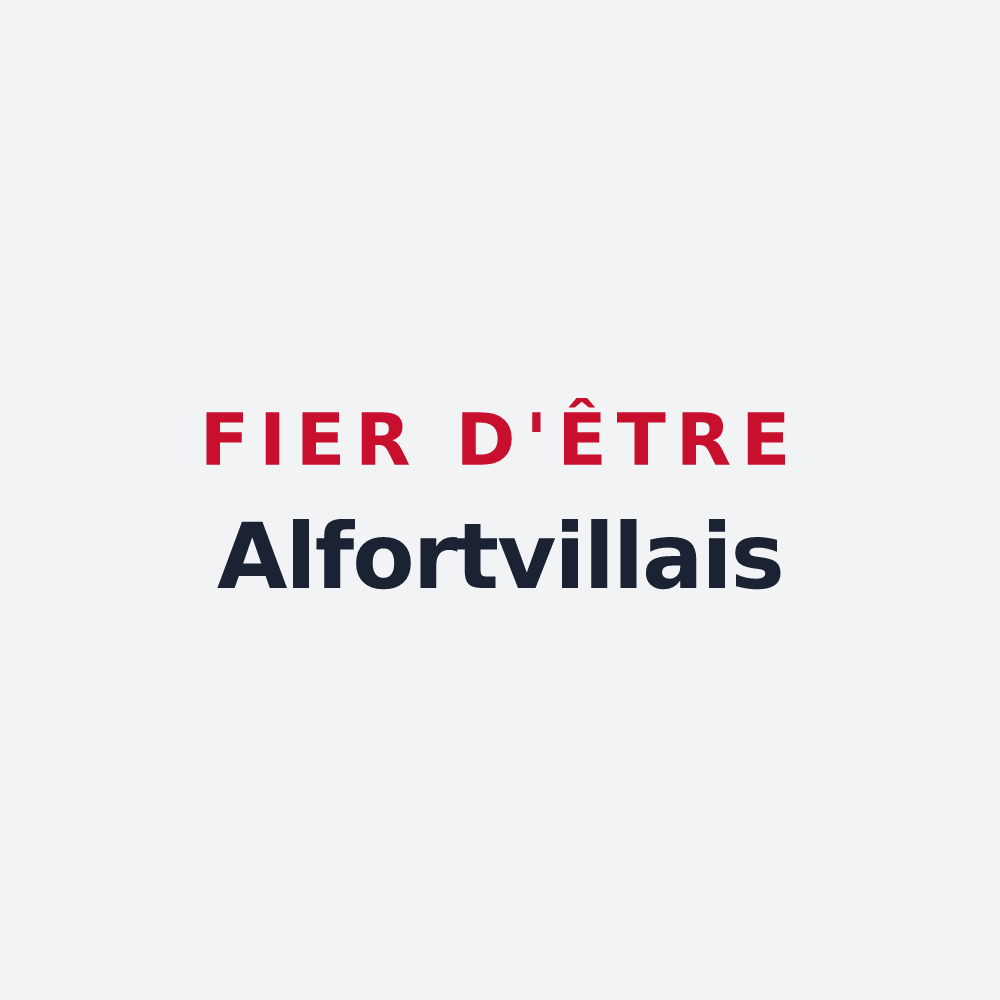 Poster « Fier d'être Alfortvillais » — design pour Alfortville