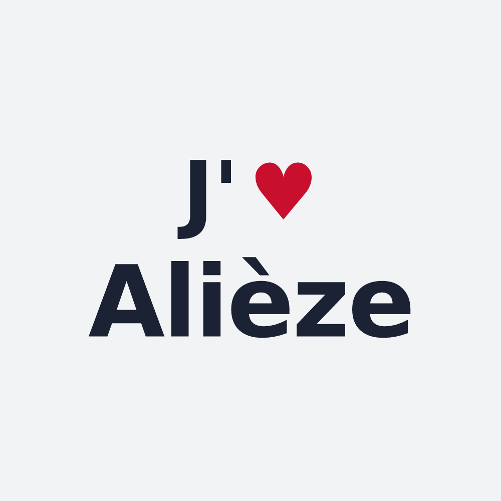 Poster personnalisé Alièze — design J'aime Alièze