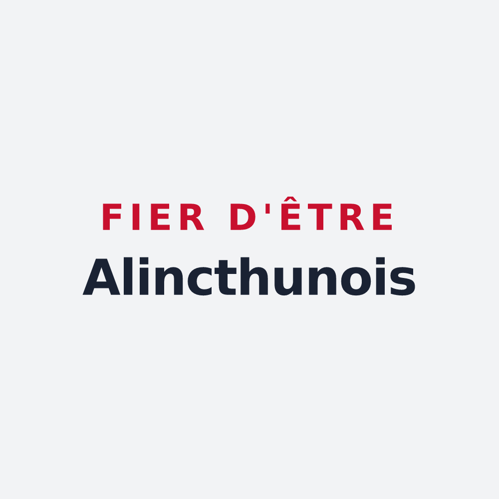 Poster « Fier d'être Alincthunois » — design pour Alincthun