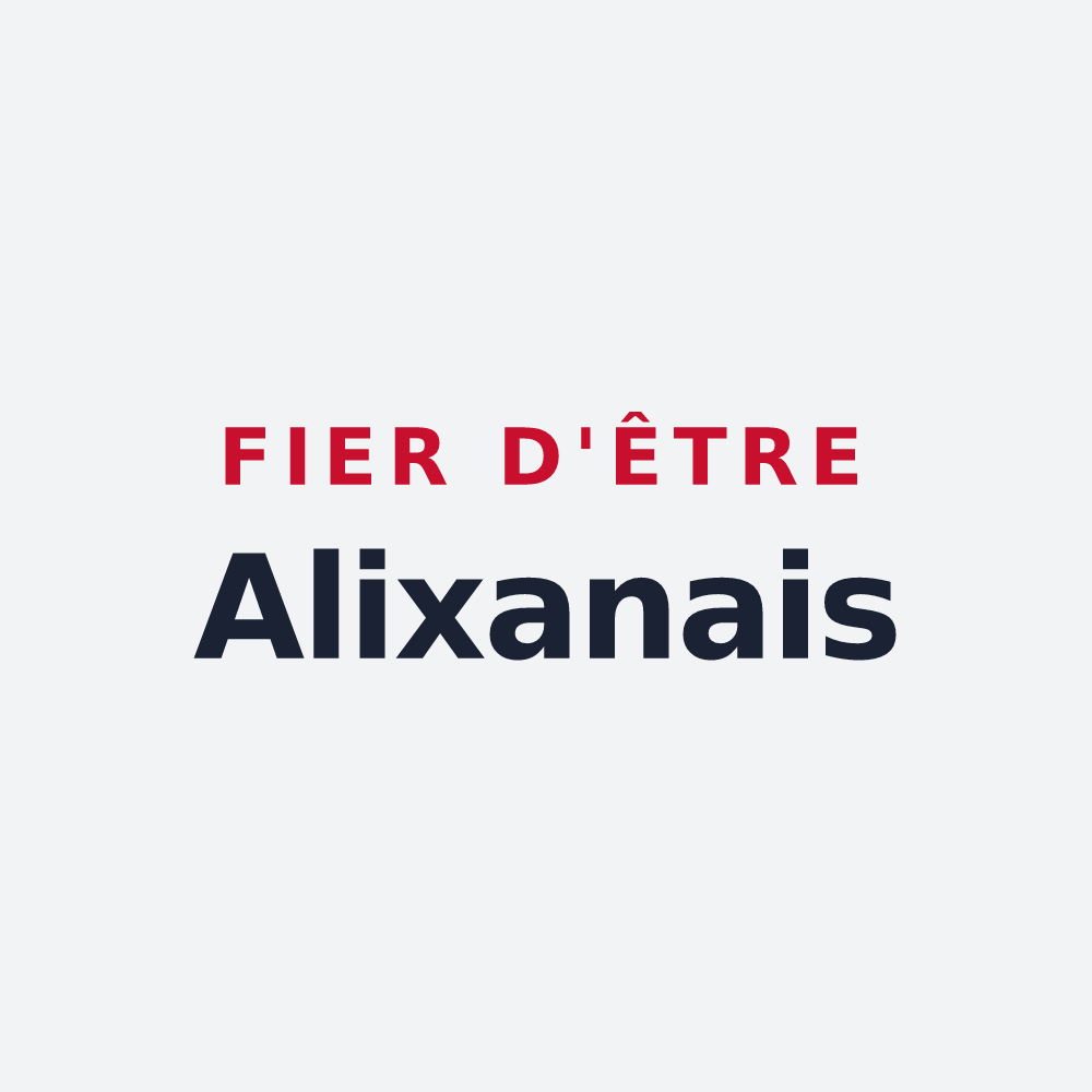 Poster « Fier d'être Alixanais » — design pour Alixan