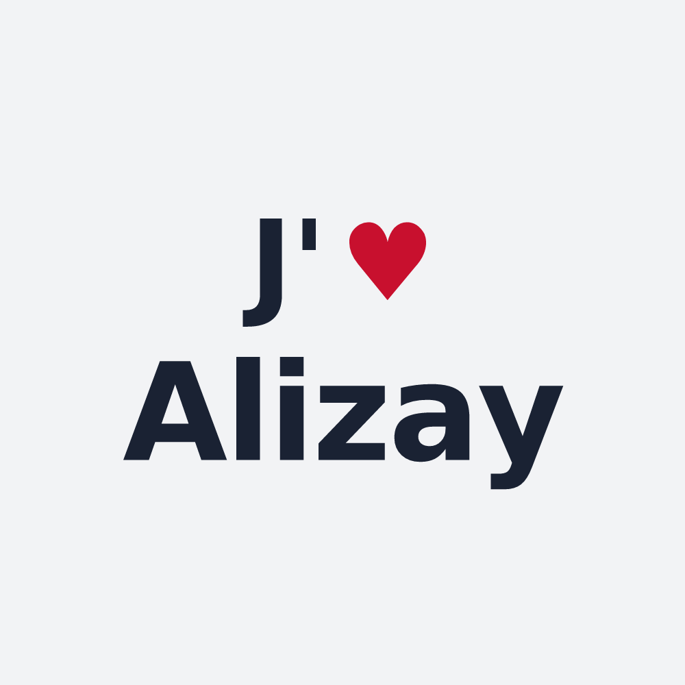 Poster personnalisé Alizay — design J'aime Alizay
