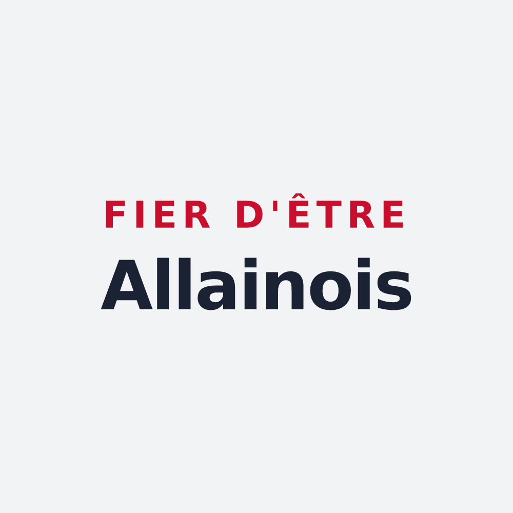 Poster « Fier d'être Allainois » — design pour Allaines