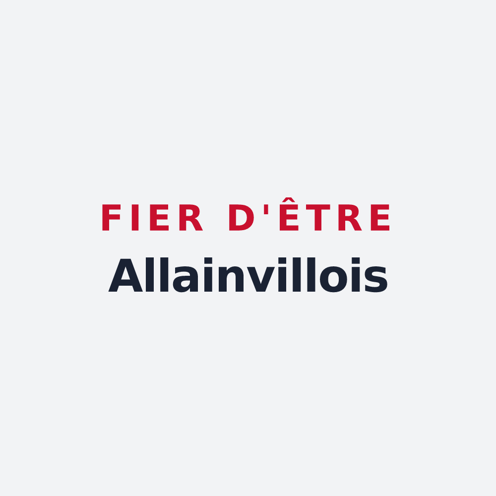 Poster « Fier d'être Allainvillois » — design pour Allainville