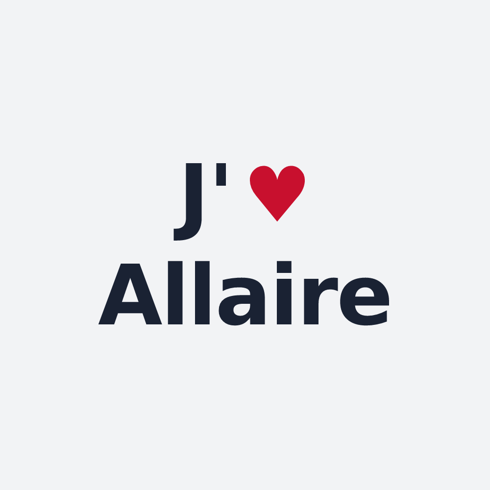Poster personnalisé Allaire — design J'aime Allaire