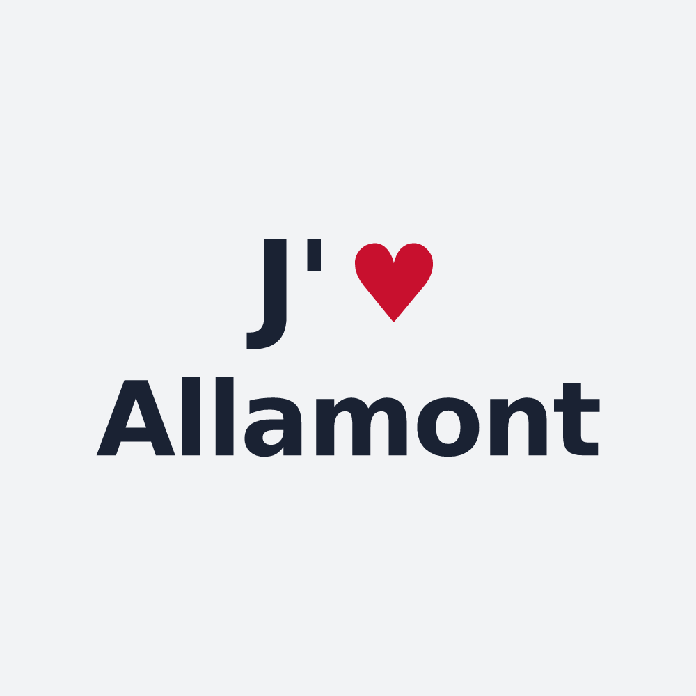 Poster personnalisé Allamont — design J'aime Allamont