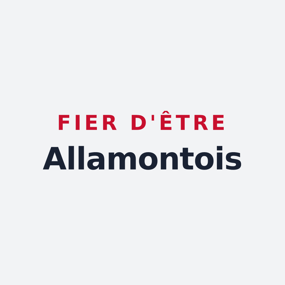 Poster « Fier d'être Allamontois » — design pour Allamont