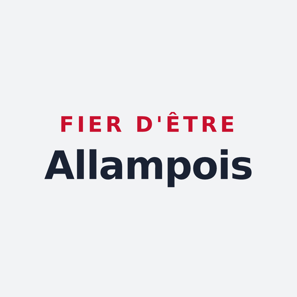 Poster « Fier d'être Allampois » — design pour Allamps