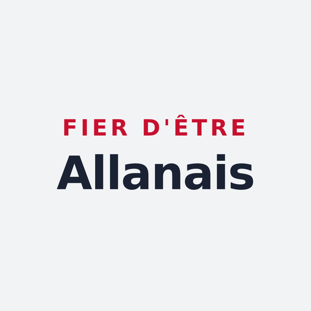Poster « Fier d'être Allanais » — design pour Allan