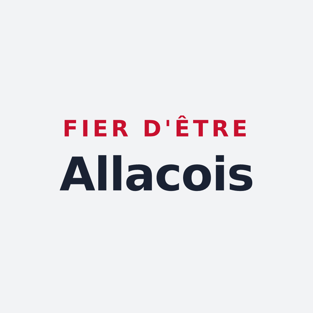 Poster « Fier d'être Allacois » — design pour Allas-les-Mines