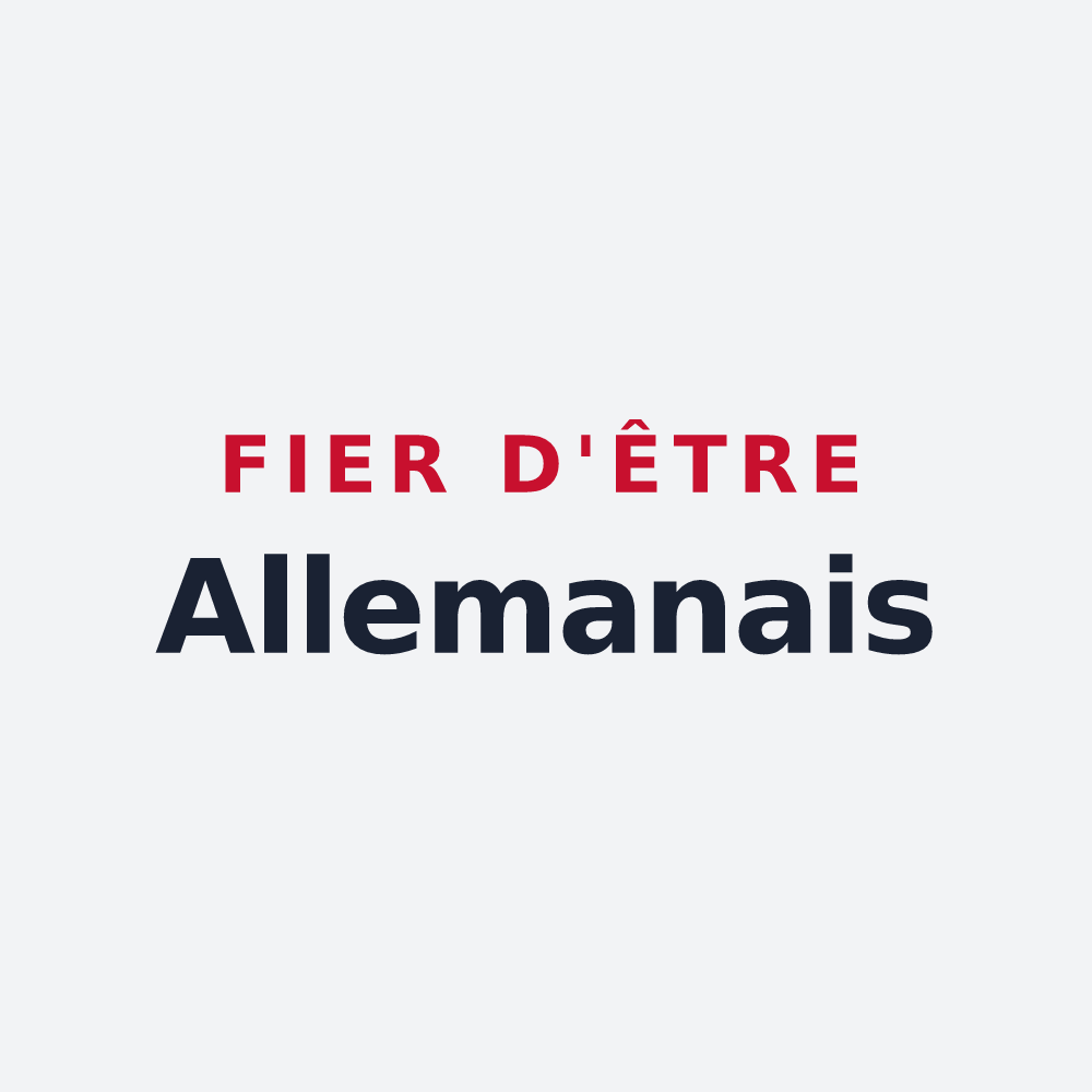 Poster « Fier d'être Allemanais » — design pour Allemans-du-Dropt