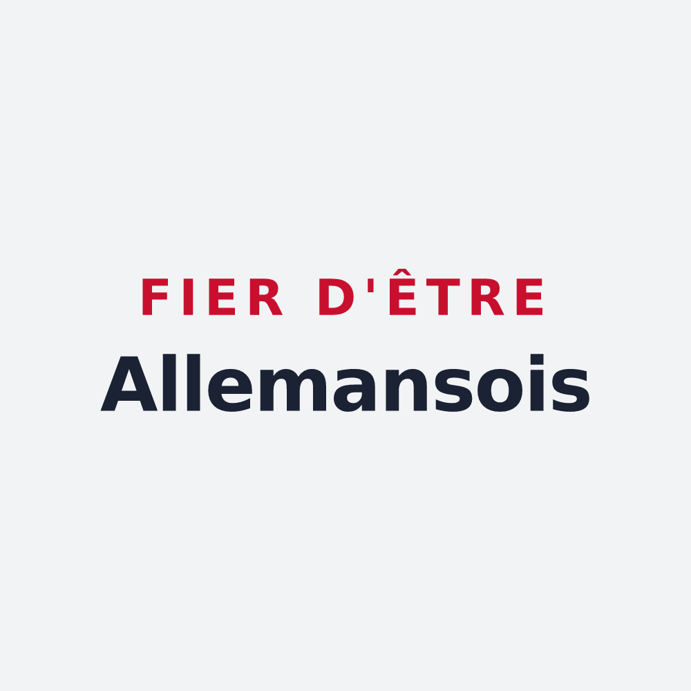 Poster « Fier d'être Allemansois » — design pour Allemans