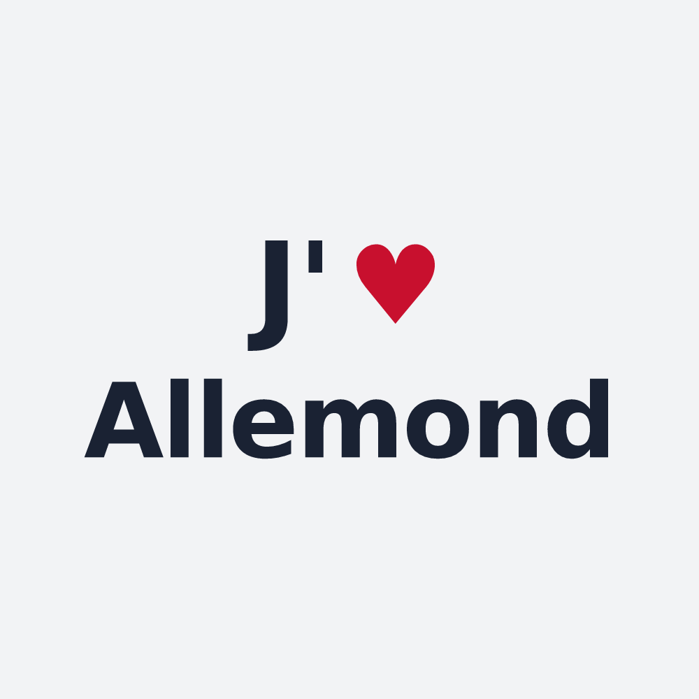 Poster personnalisé Allemond — design J'aime Allemond