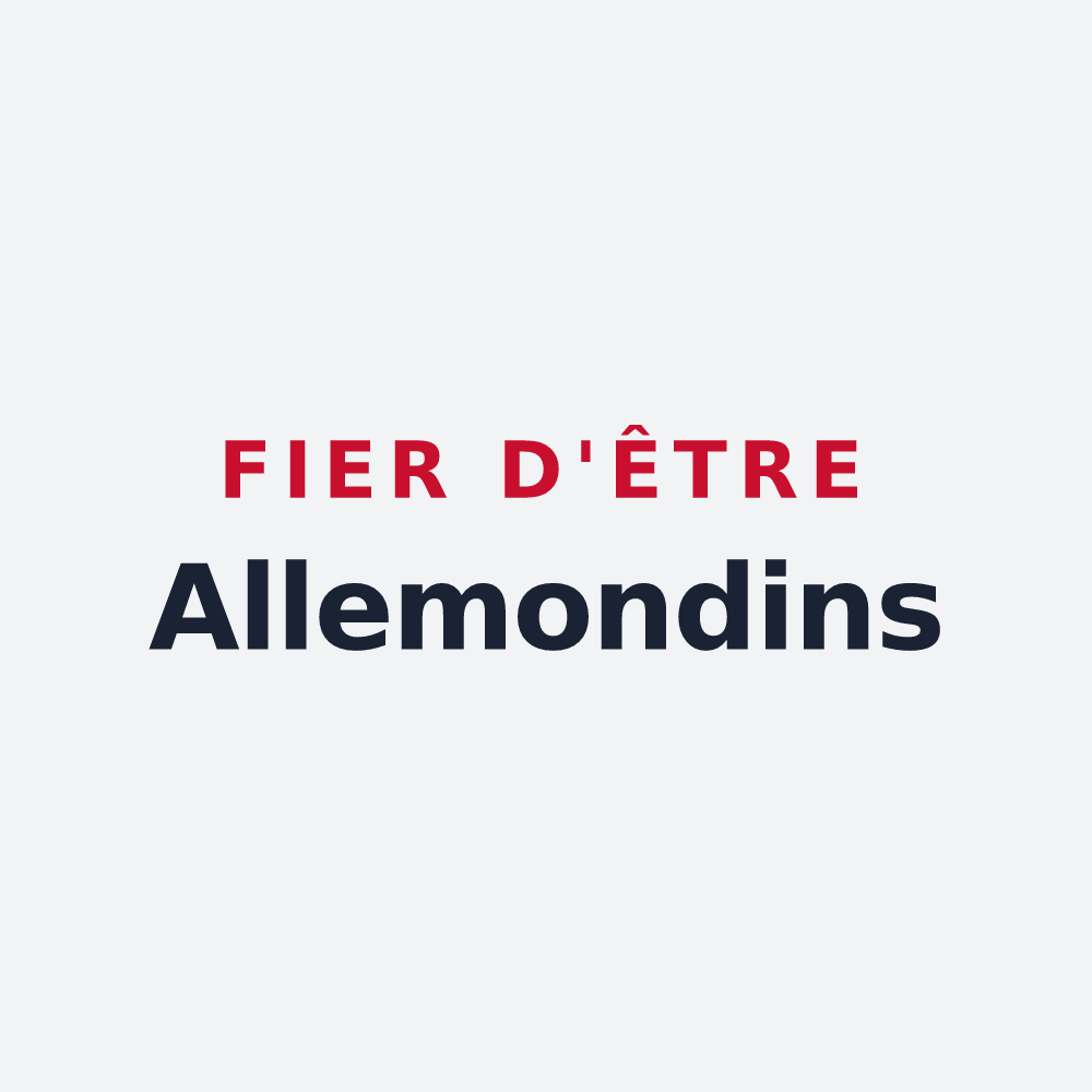 Poster « Fier d'être Allemondins » — design pour Allemond