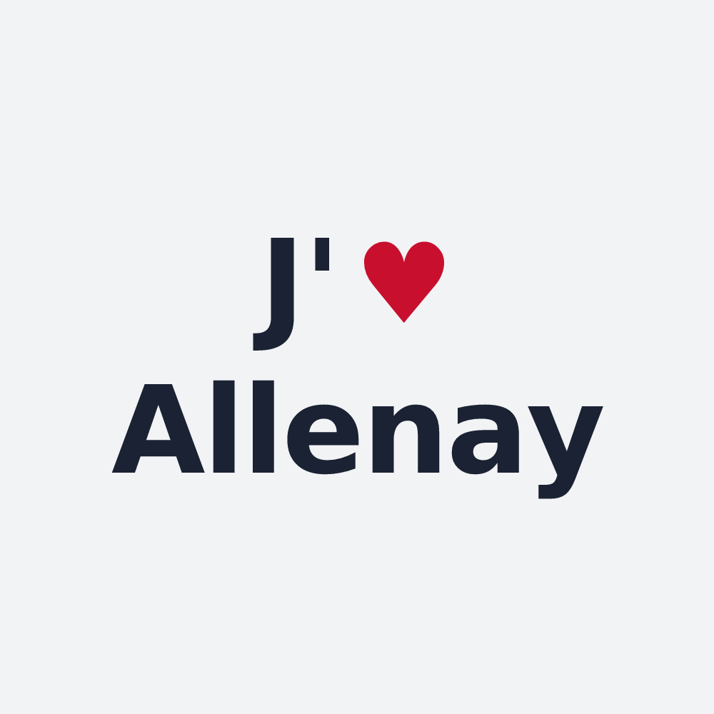 Poster personnalisé Allenay — design J'aime Allenay
