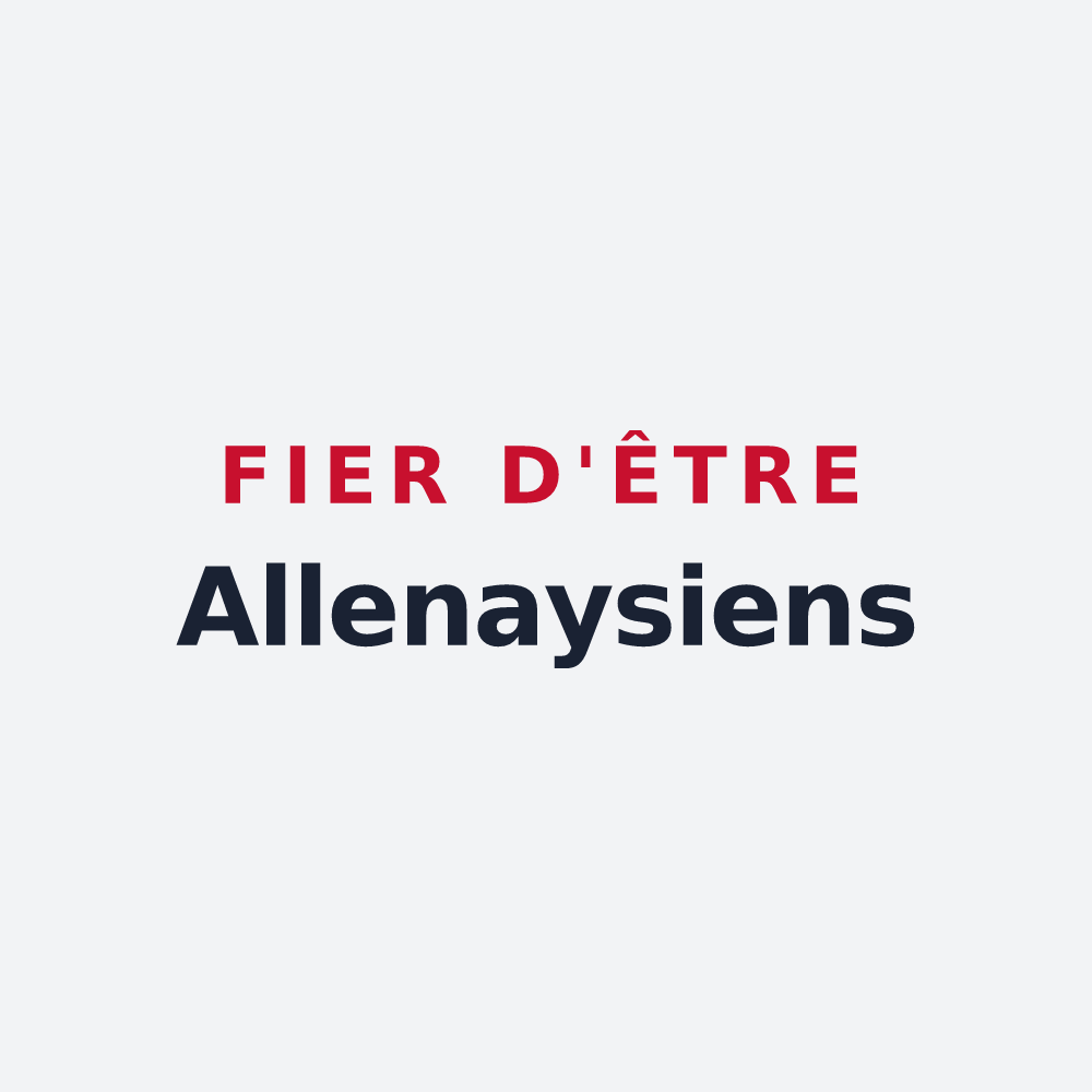Poster « Fier d'être Allenaysiens » — design pour Allenay