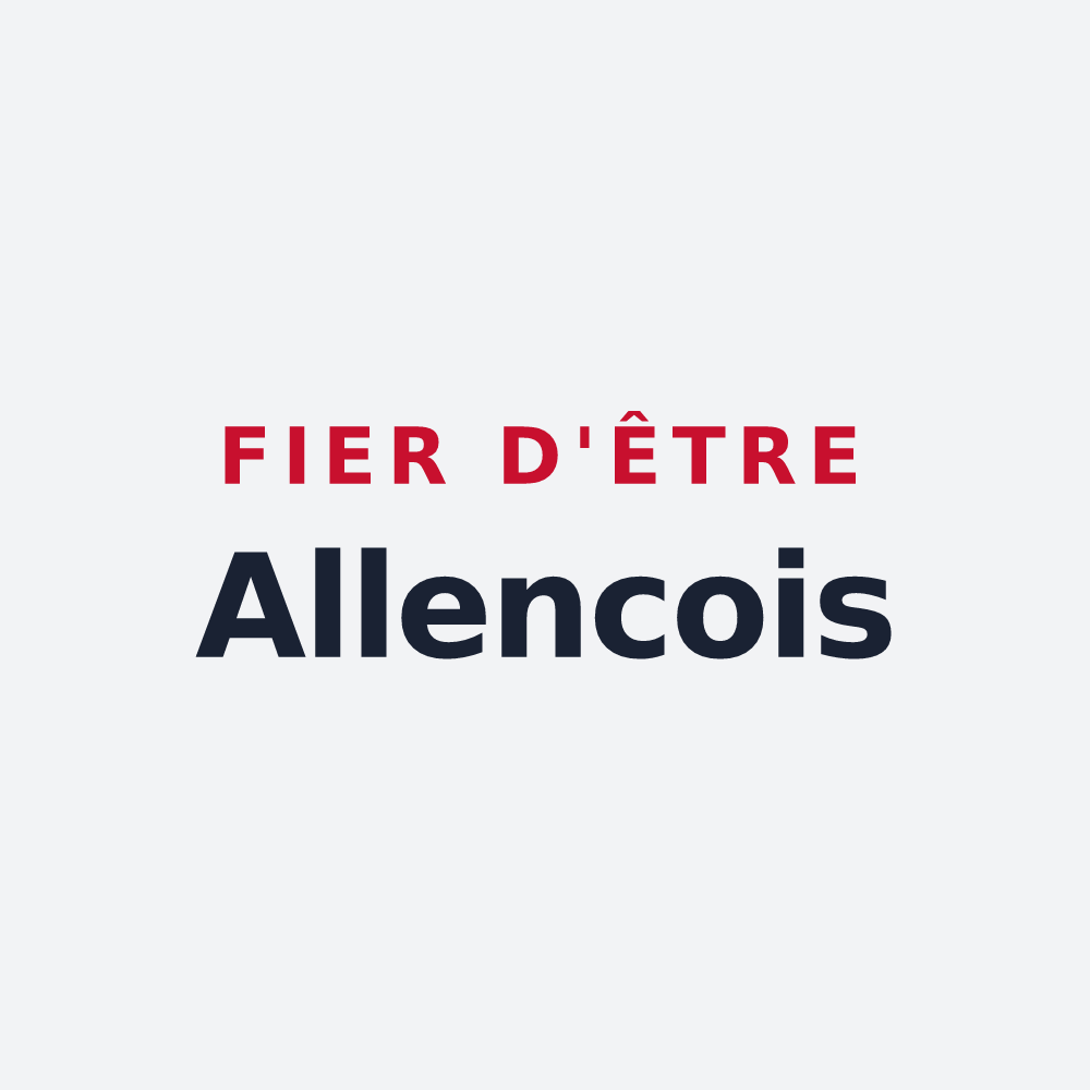 Poster « Fier d'être Allencois » — design pour Allenc