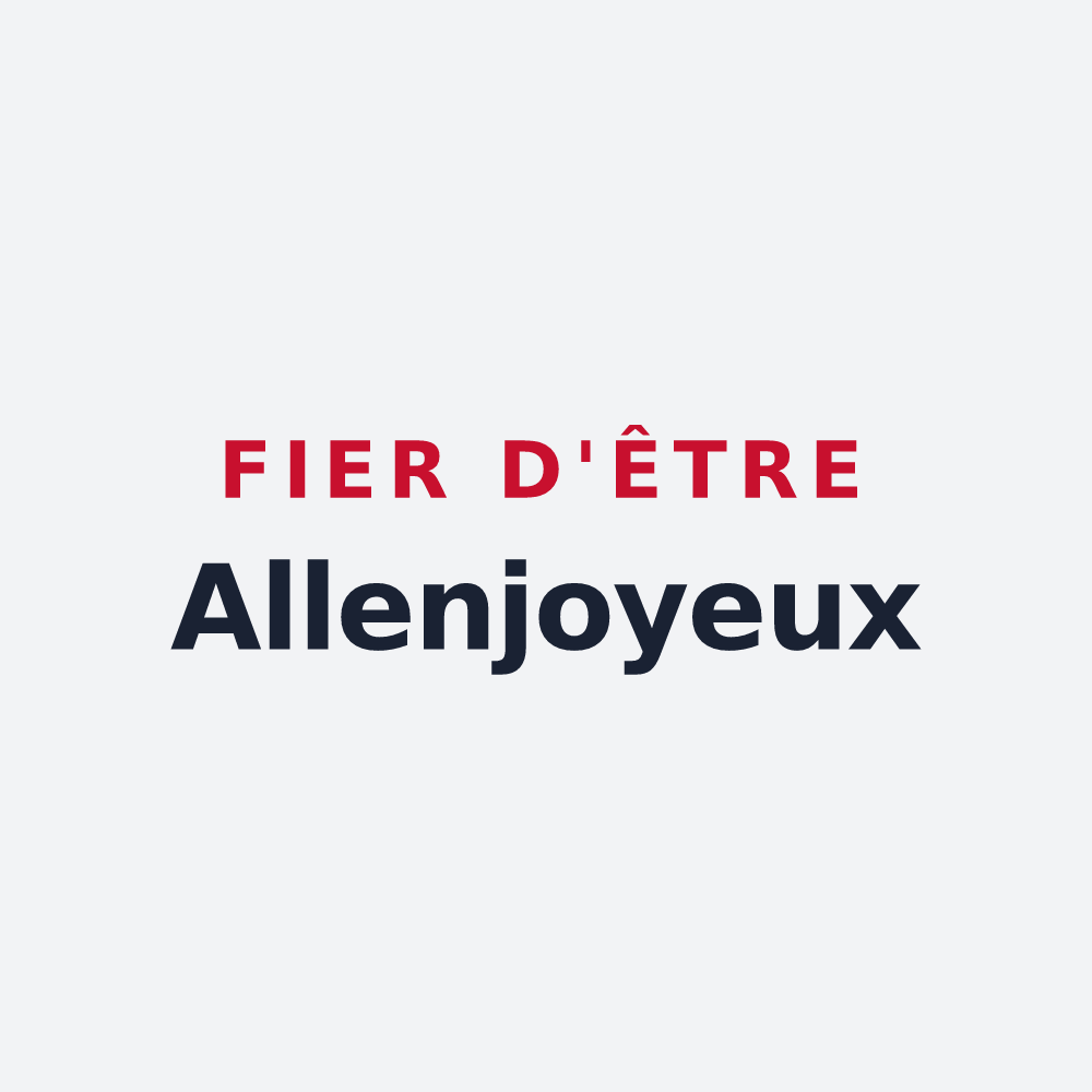 Poster « Fier d'être Allenjoyeux » — design pour Allenjoie