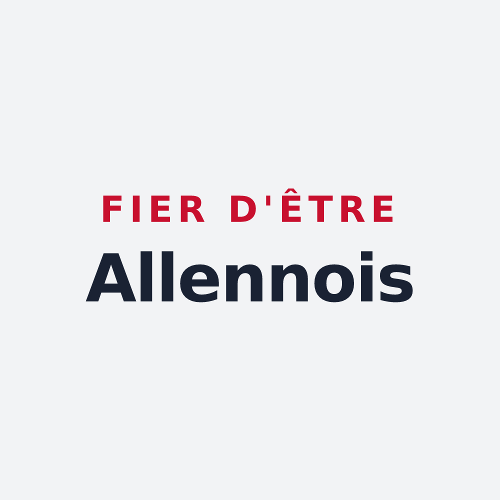 Poster « Fier d'être Allennois » — design pour Allennes-les-Marais