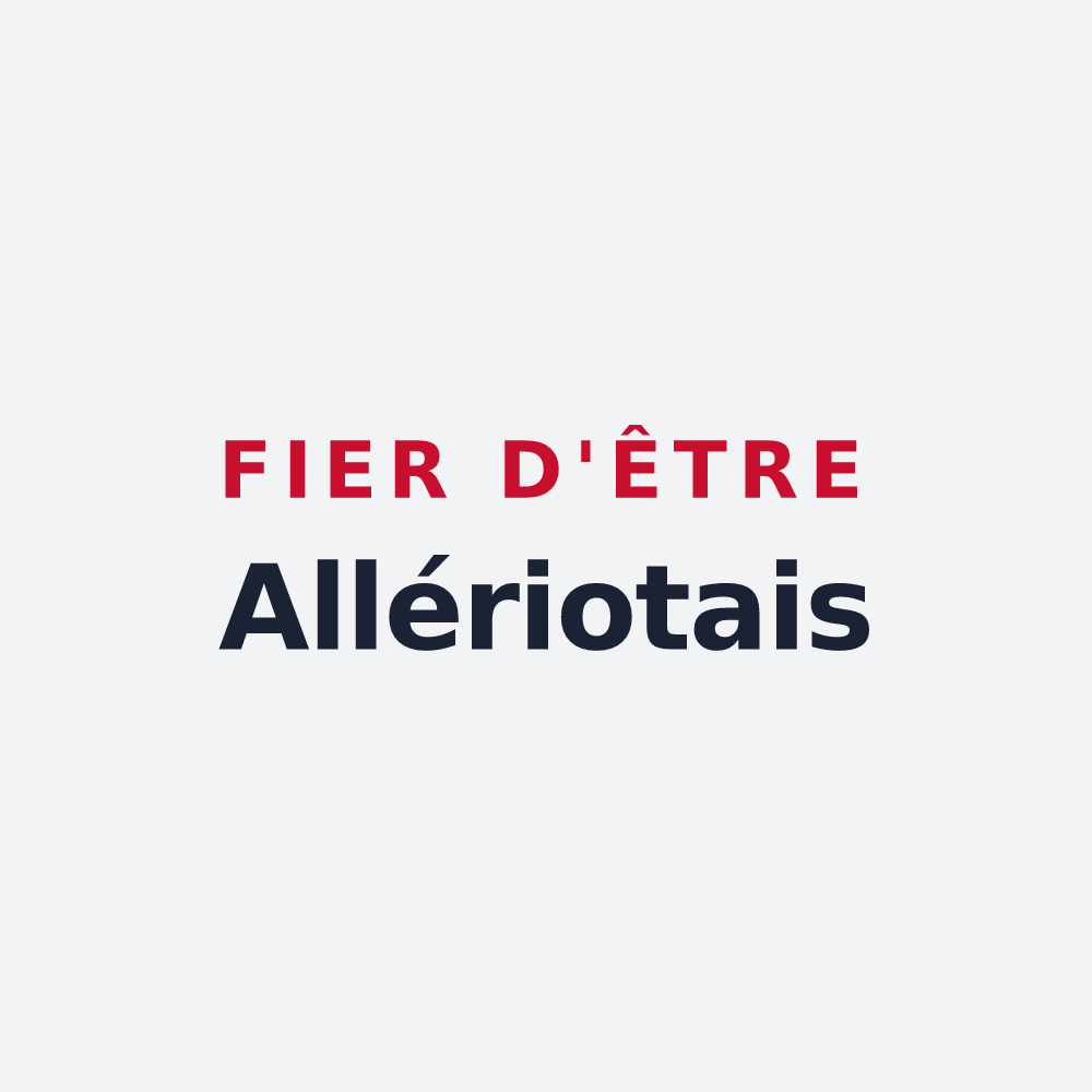 Poster « Fier d'être Allériotais » — design pour Allériot