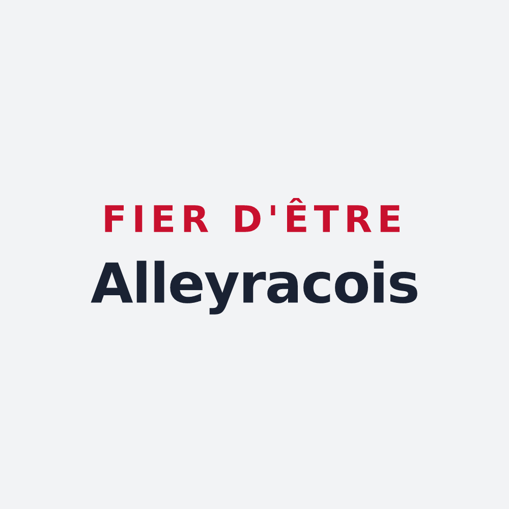 Poster « Fier d'être Alleyracois » — design pour Alleyrac