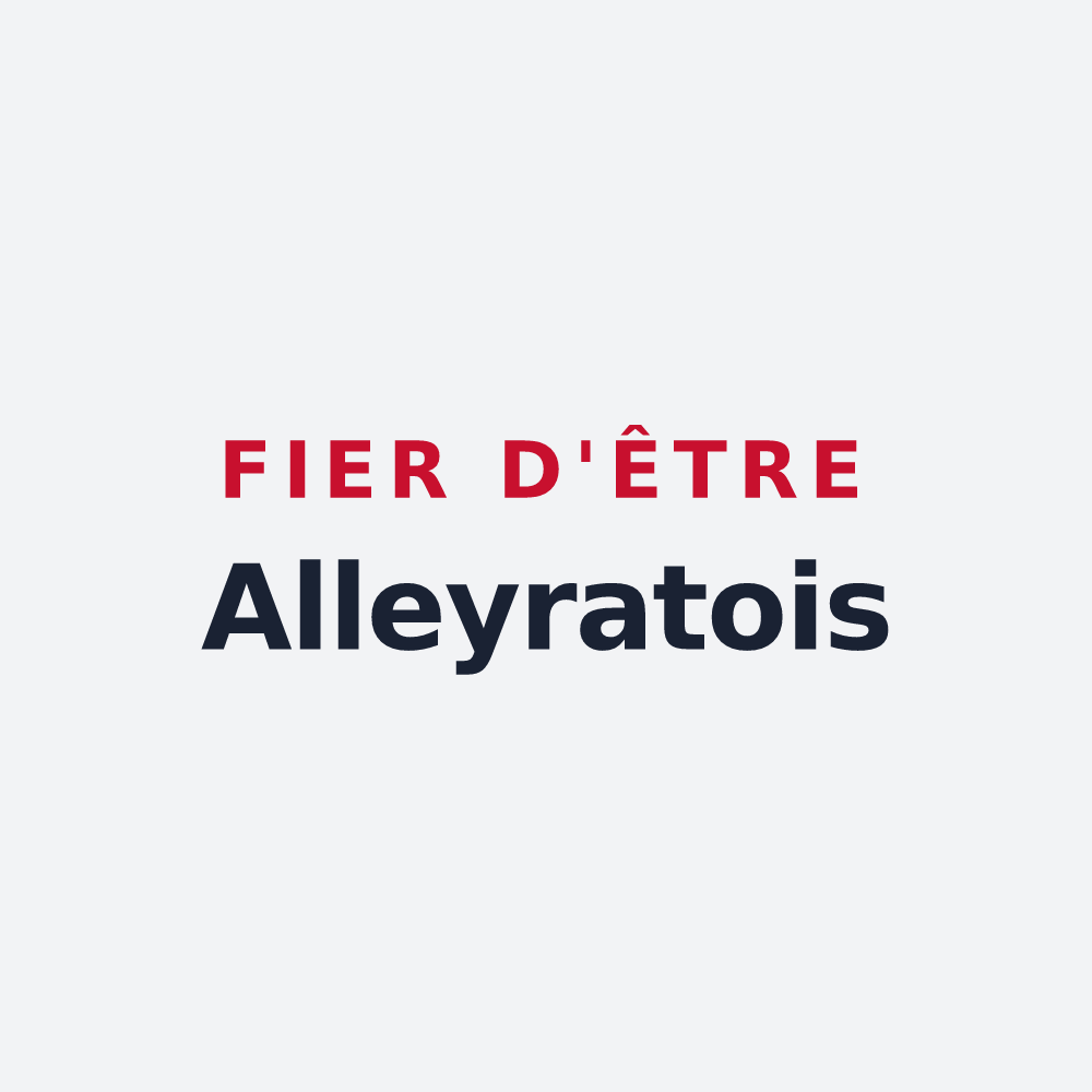 Poster « Fier d'être Alleyratois » — design pour Alleyrat