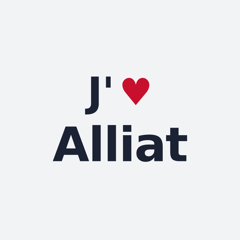 Poster personnalisé Alliat — design J'aime Alliat